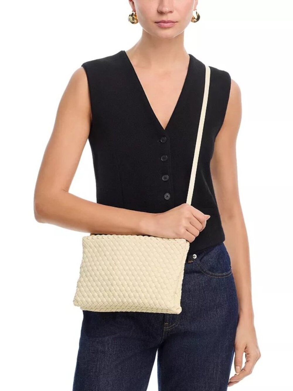 Naghedi Soho Envelope Crossbody Salt